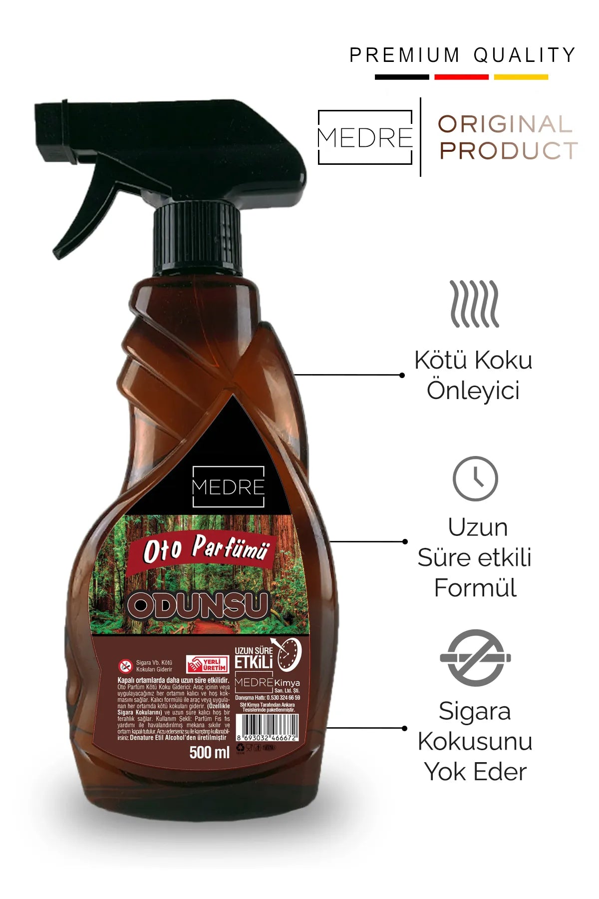 Medre Oto Parfümü Odunsu 500ml