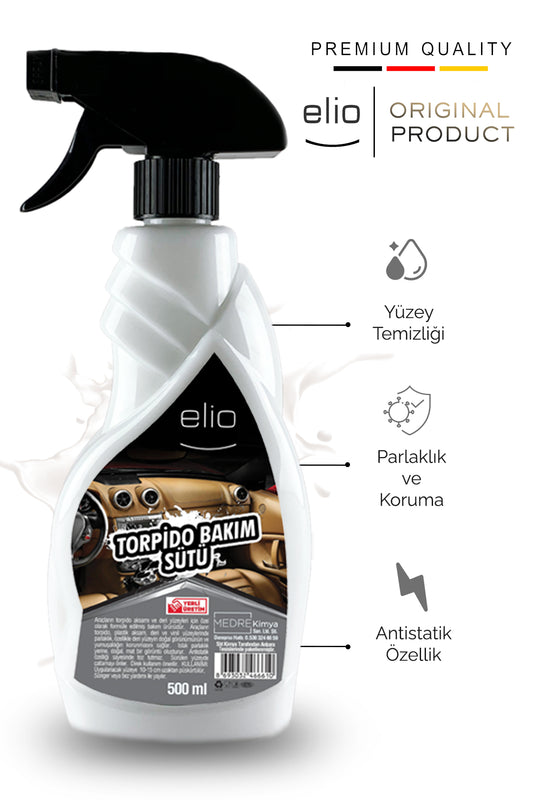 Elio Torpido Bakım Sütü Torpido Temizleyici Parlatıcı 500ml