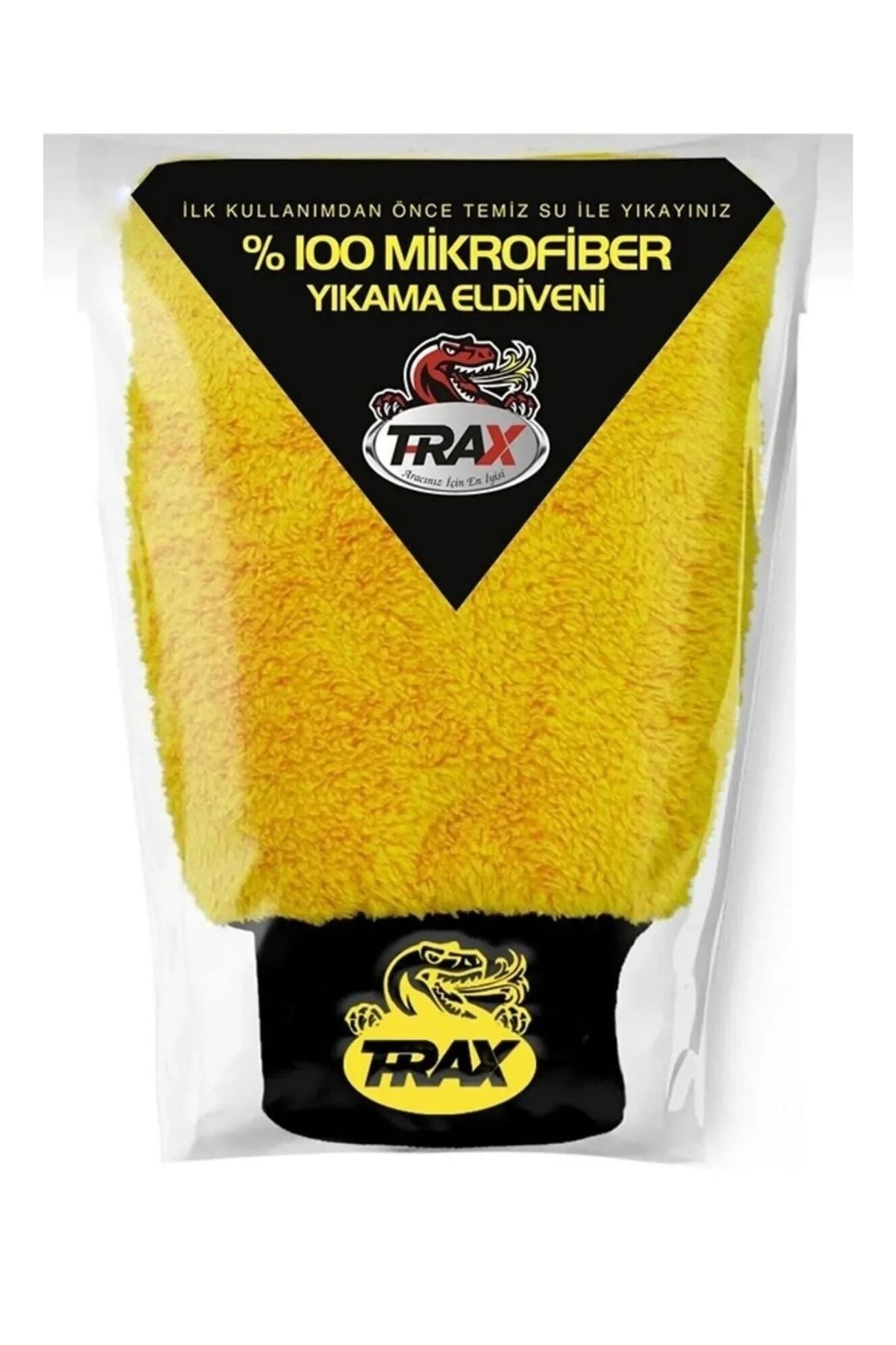 TRAX MİKROFİBER YIKAMA VE PASTA ELDİVENİ SARI