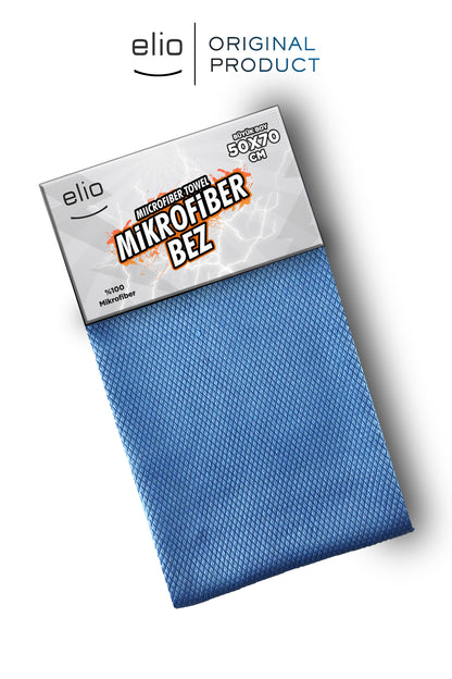 Elio 50x70 Mikrofiber Bez Baklava Desen %100 Mikrofiber Mavi