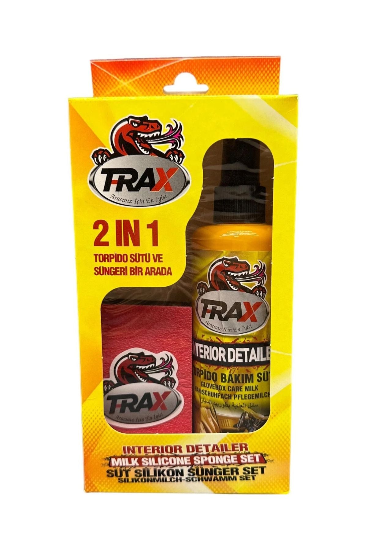 Trax Torpido Bakım Sütü Süngerli Set 2in1 250ml